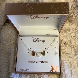 LA Rocks “Forever Yours” fine Mickey and Minnie necklace from Disney.com